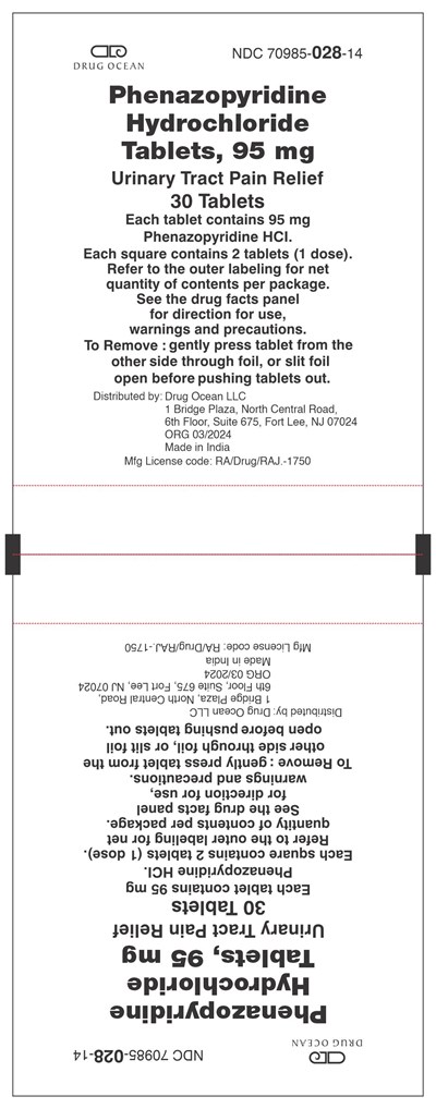 Phenazopyridine HCl Tablets- Blister (Phenazopyridine Hydrochloride Tablets 95 mg)